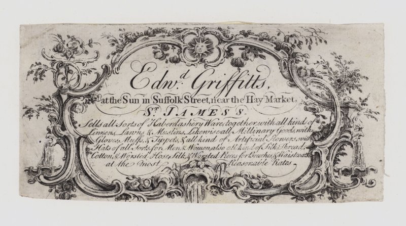 Smykker, Edward Griffitts, handelskort af English School