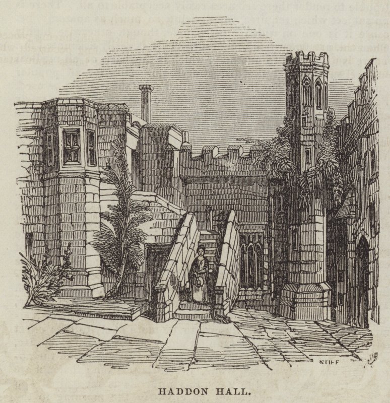 Haddon Hall (gravering) af English School