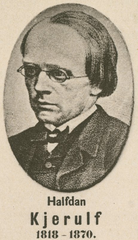 Halfdan Kjerulf (gravure) af English School