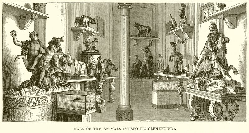 Dyrenes sal (Museo Pio-Clementino) af English School