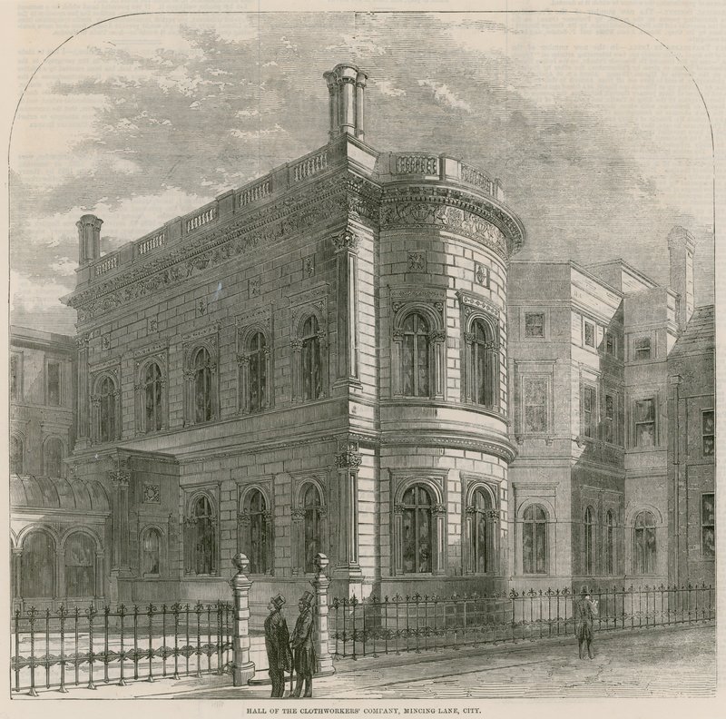 Hall of the Clothworkers Company, Mincing Lane, London af English School