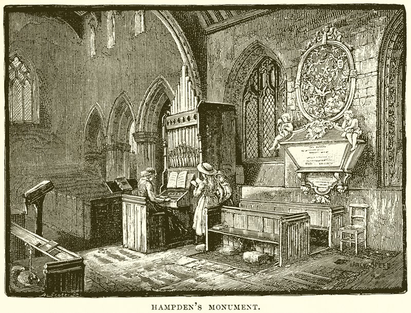 Hampdens Monument af English School