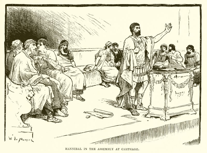 Hannibal i forsamlingen i Kartago af English School