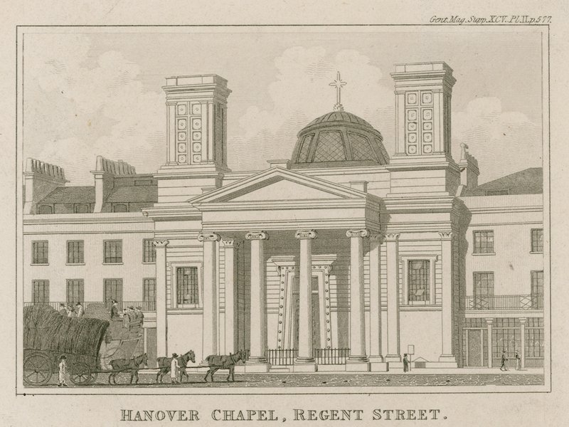 Hanover Chapel, Regent Street, London af English School