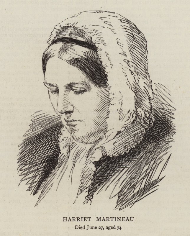 Harriet Martineau (gravering) af English School