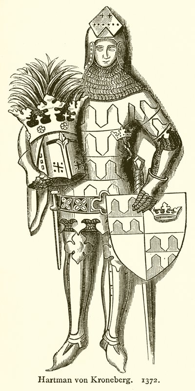 Hartmann von Kronenberg. 1372 af English School