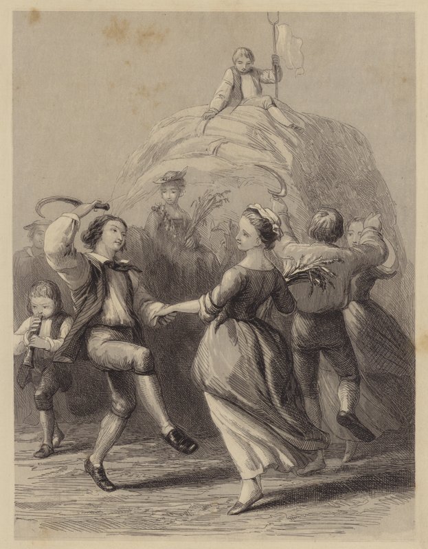 Harvest Dance (gravering) af English School