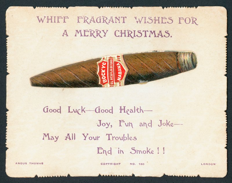 Havana Cigar, julekort af English School