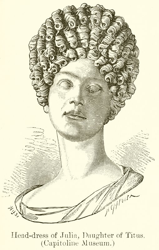 Hovedbeklædning af Julia, Titus