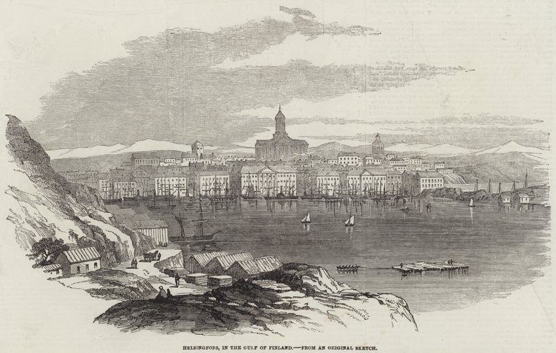 Helsingfors, i Den Finske Bugt (gravering) af English School