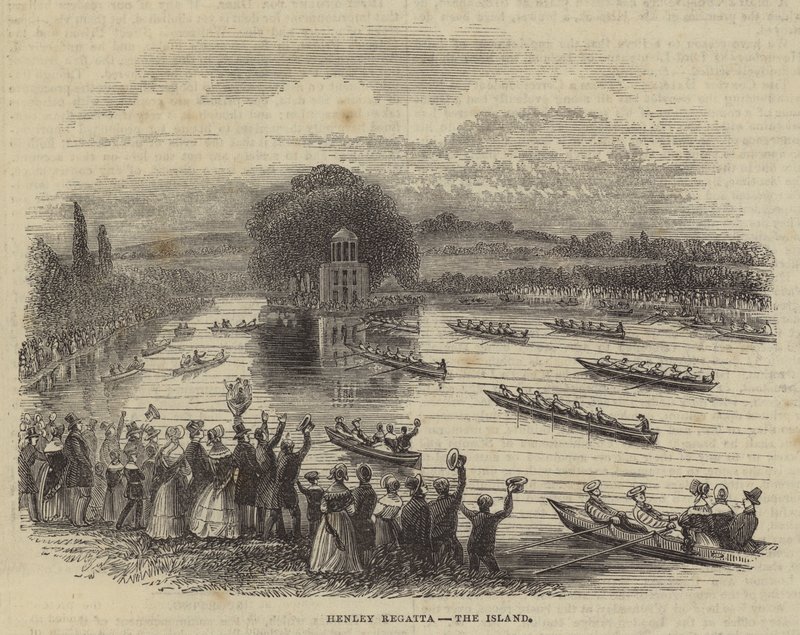 Henley Regatta, øen (gravering) af English School