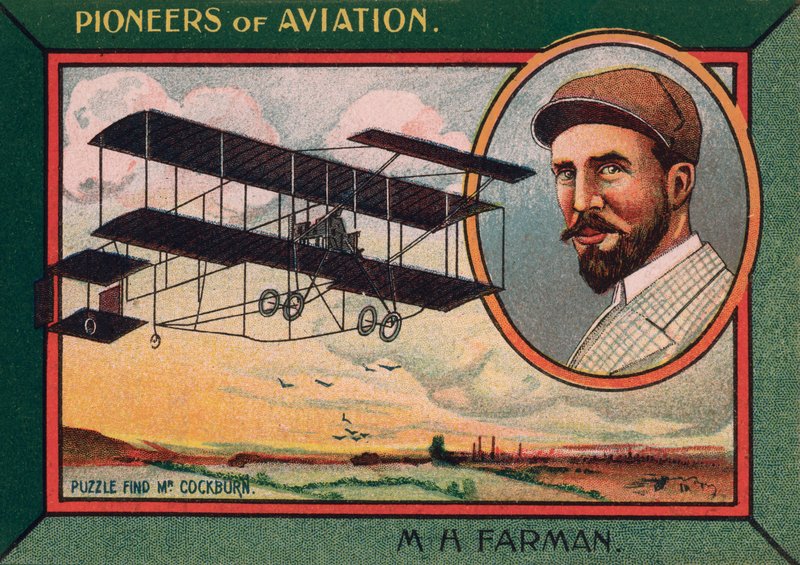 Henri Farman, anglo-fransk luftfartspioner, flydesigner og producent (chromolitho) af English School