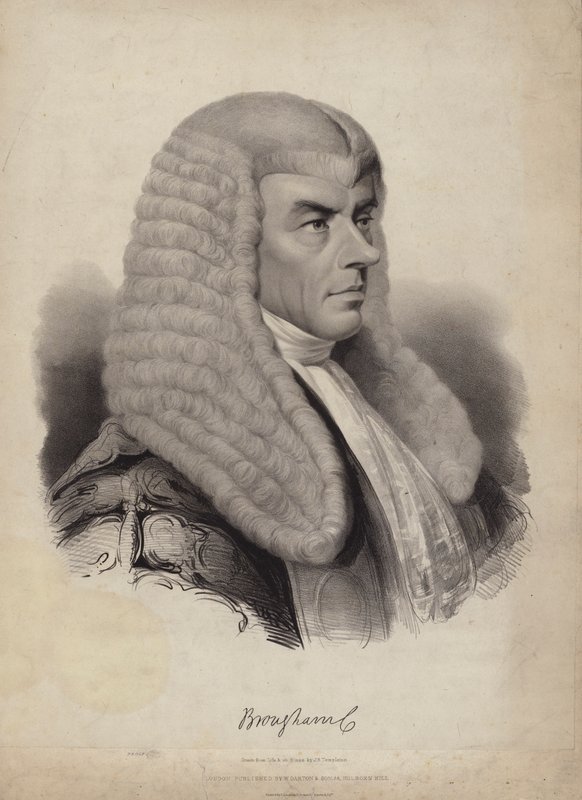 Henry Brougham, 1. Baron Brougham og Vaux, britisk politiker og MP af English School