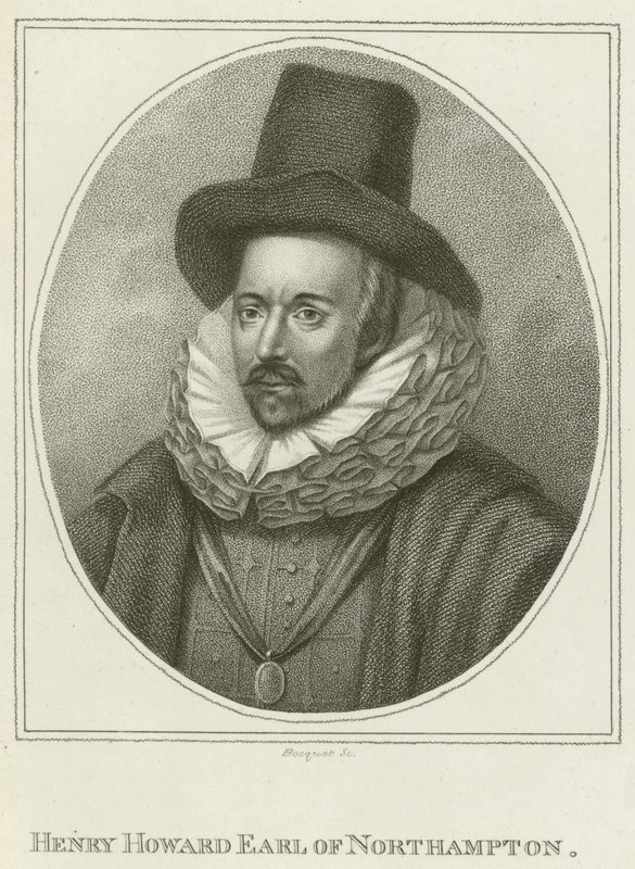 Henry Howard, jarl af Northampton (gravering) af English School
