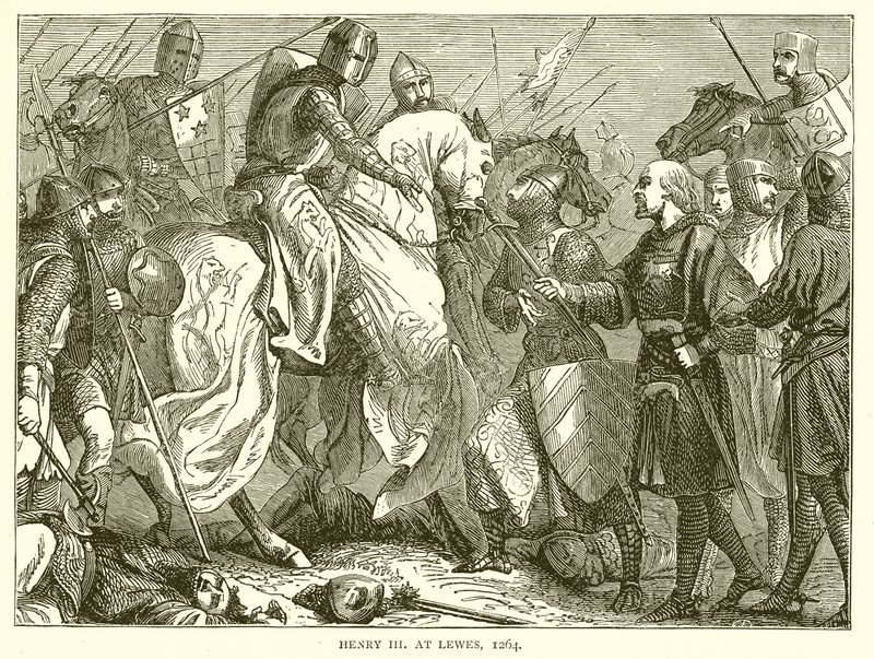 Henry III i Lewes, 1264 af English School