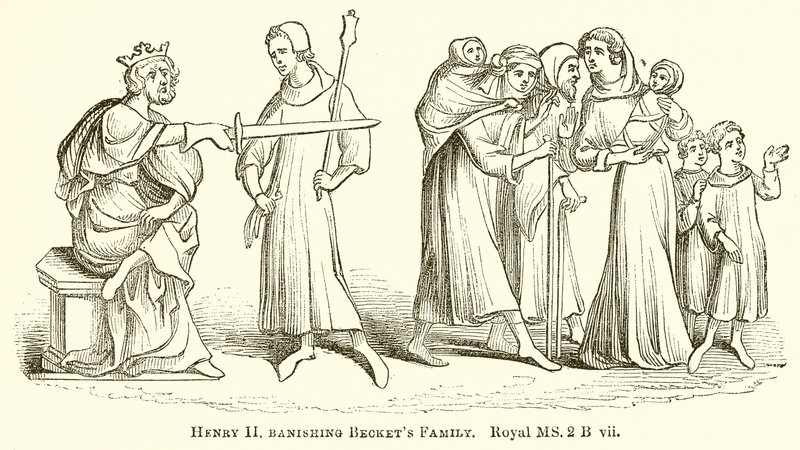 Henry II forviser Beckets-familien af English School