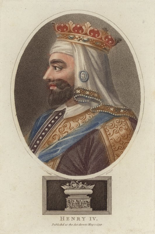 Henrik IV, konge af England (farvet gravering) af English School