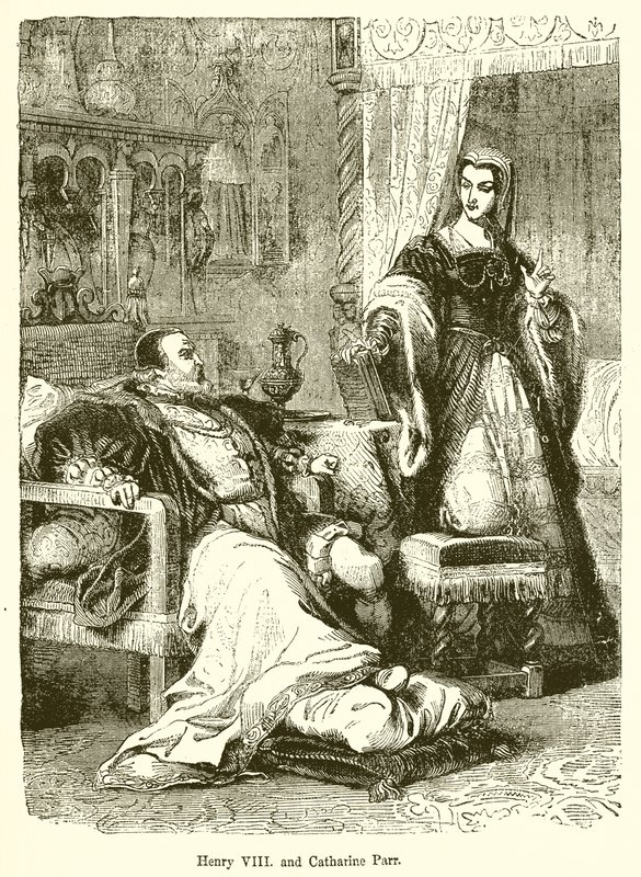 Henrik VIII. og Catherine Parr af English School