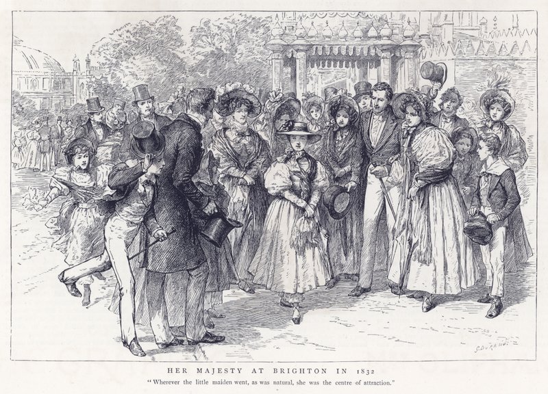 Hendes Majestæt i Brighton i 1832 af English School