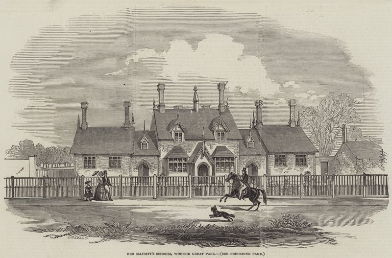 Hendes Majestæts skoler, Windsor Great Park (gravering) af English School