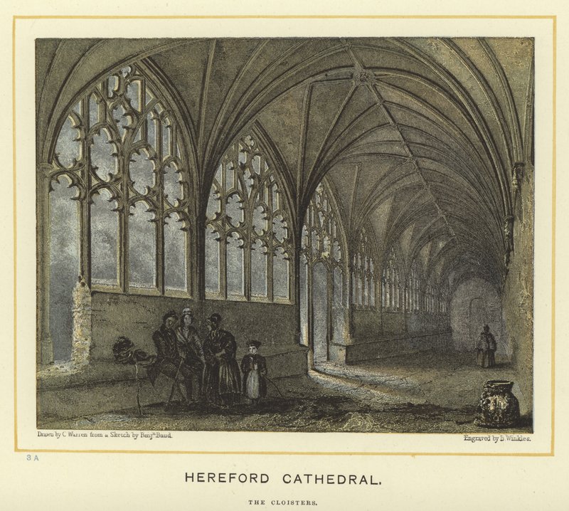 Hereford Cathedral, klostrene af English School