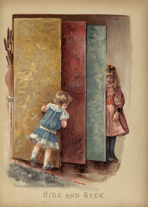 Gemmeleg (chromolitho) af English School