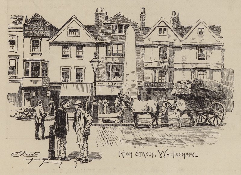 High Street, Whitechapel (gravering) af English School