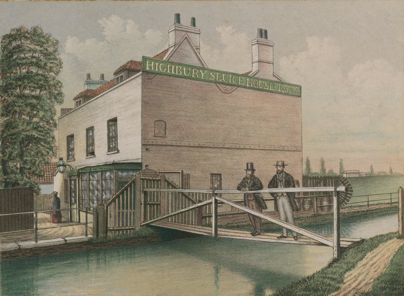 Highbury Sluice House Tavern, Islington, London af English School
