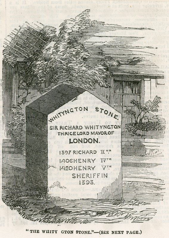Highgate Hill, Whittington Stone af English School