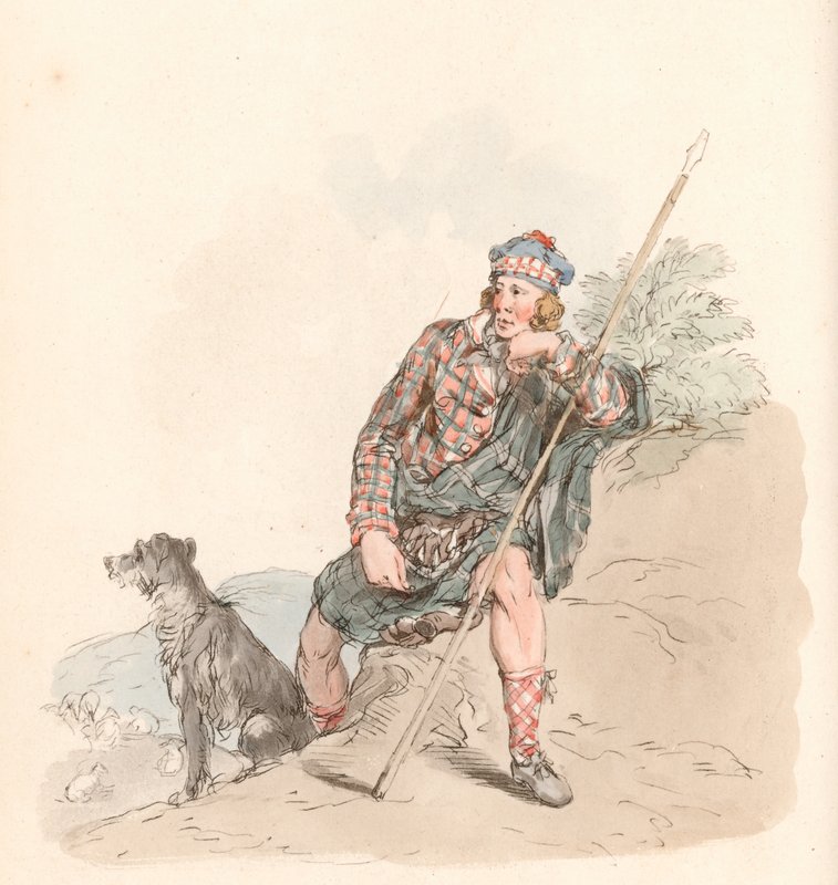 Highland Shepherd af English School