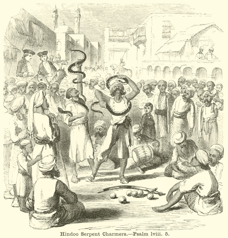 Hindoo Serpent Charmers, Salme, lviii, 5 af English School