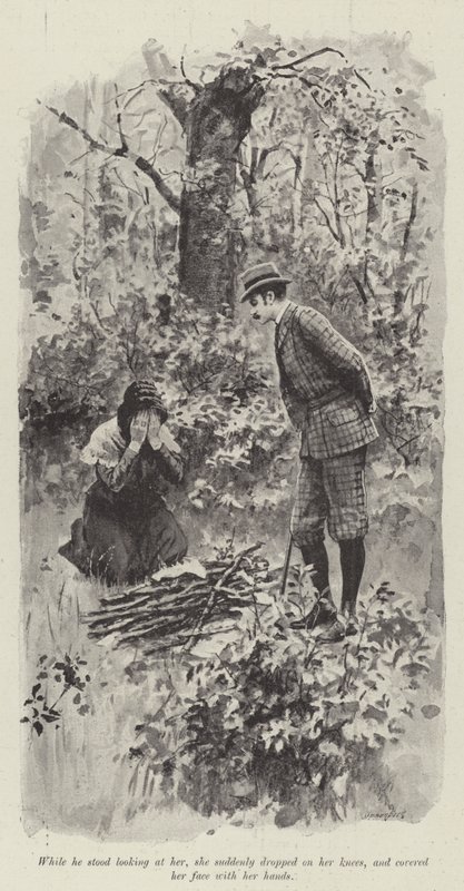 His Good Fairy, af Mary Elizabeth Braddon (litho) af English School