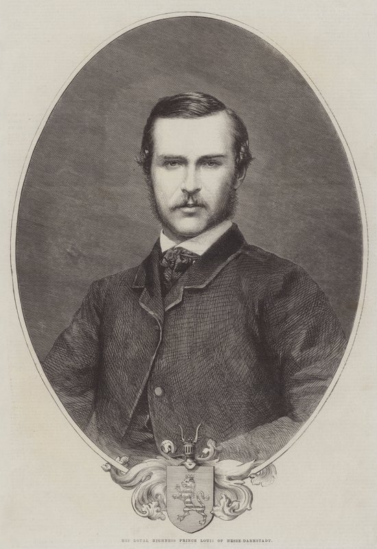 Hans Kongelige Højhed Prins Louis af Hesse-Darmstadt (stik) af English School