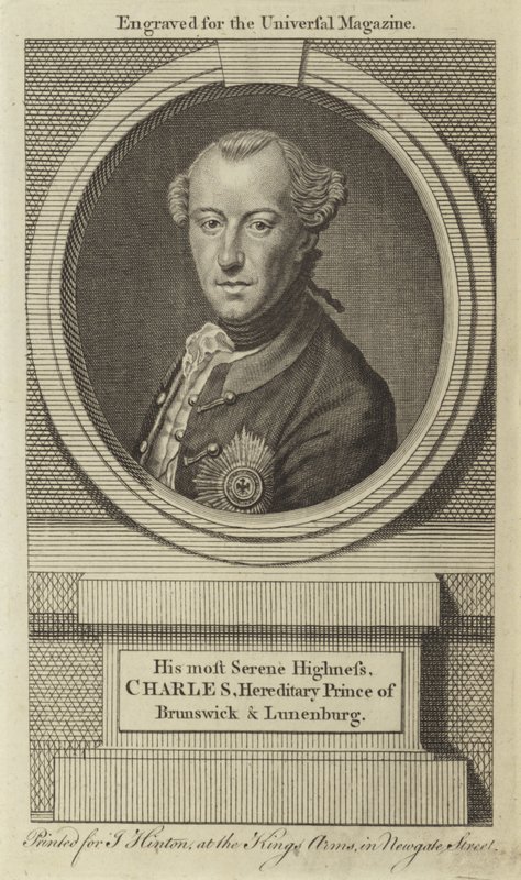 Hans mest fredfyldte højhed, Charles, arvelig prins af Brunswick & Lunenburg af English School