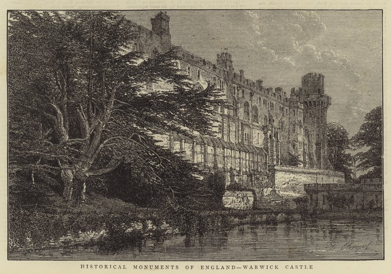 Historiske monumenter i England, Warwick Castle (gravering) af English School