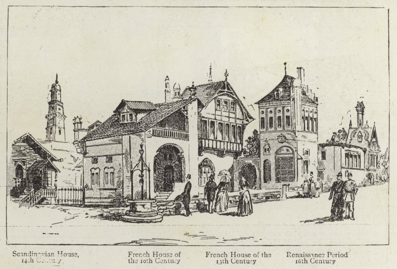 Historie om menneskelige boliger på Paris-udstillingen af English School