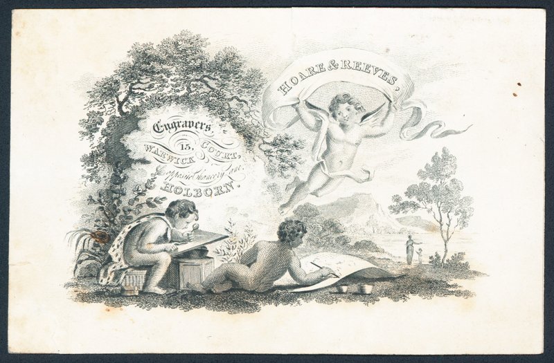 Hoare & Reeves, gravører, handelskort af English School