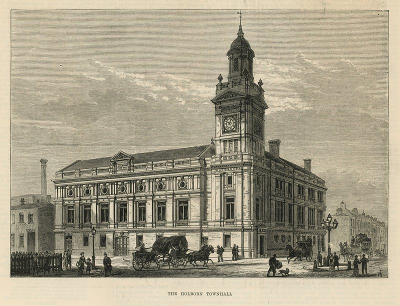 Holborn Rådhus, London af English School