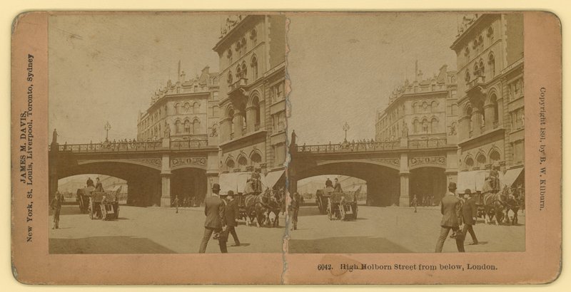 Holborn Viadukt; fotografi af English School
