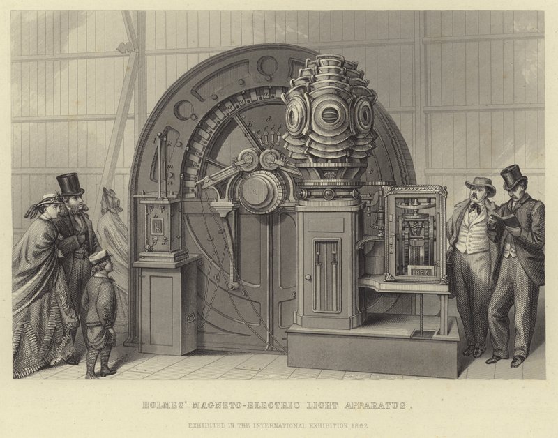 Holmes elektromagnetiske lysapparat af English School