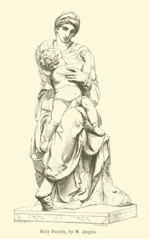 Holy Family, af M Angelo (gravering) af English School