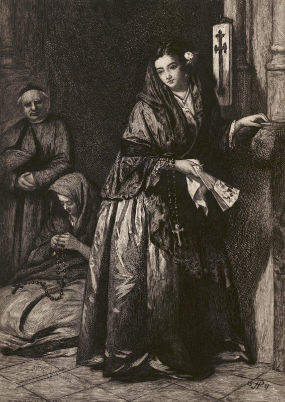 Helligt vand, ætset af G W Rhead, efter J Phillips (litografi) af English School