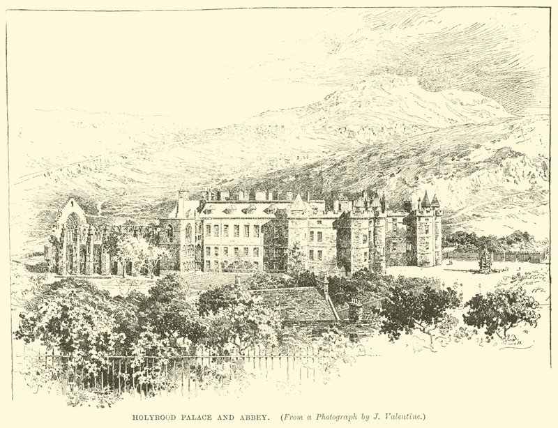 Holyrood Palace og Abbey af English School