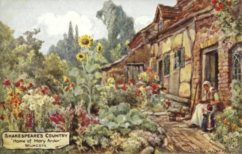 Mary Ardens hjem, Wilmcote, Warwickshire af English School