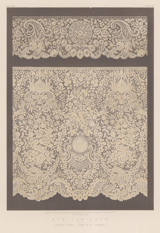 Honiton Lace af Mrs Howell James and Co, London af English School