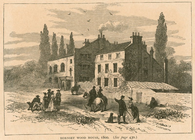 Hornsey Wood House, London, 1800 af English School