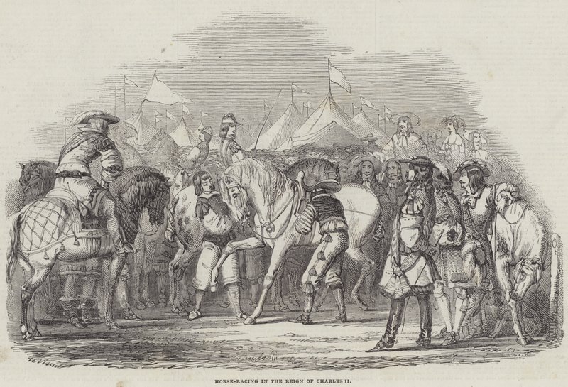 Hestevæddeløb under Charles II af English School