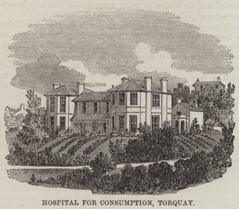 Hospital for Consumption, Torquay (gravering) af English School