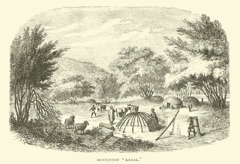 Hottentot Kraal af English School