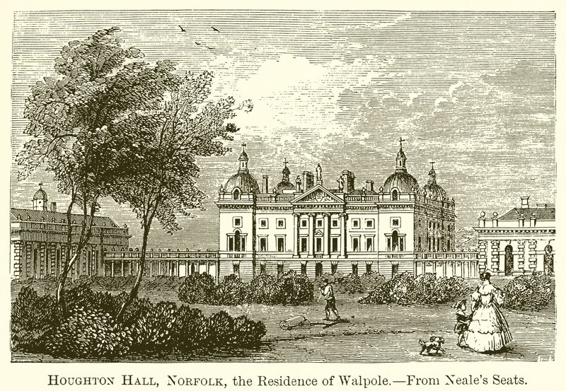 Houghton Hall, Norfolk, Walpoles residens af English School